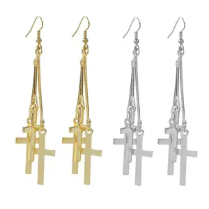 Multiple Cross Stud Pendants Set | Trendy Minimalist Design | Chic Versatile Unique Accessories | Perfect BFF Gift & Ideal Valentine's Day Gift for Her