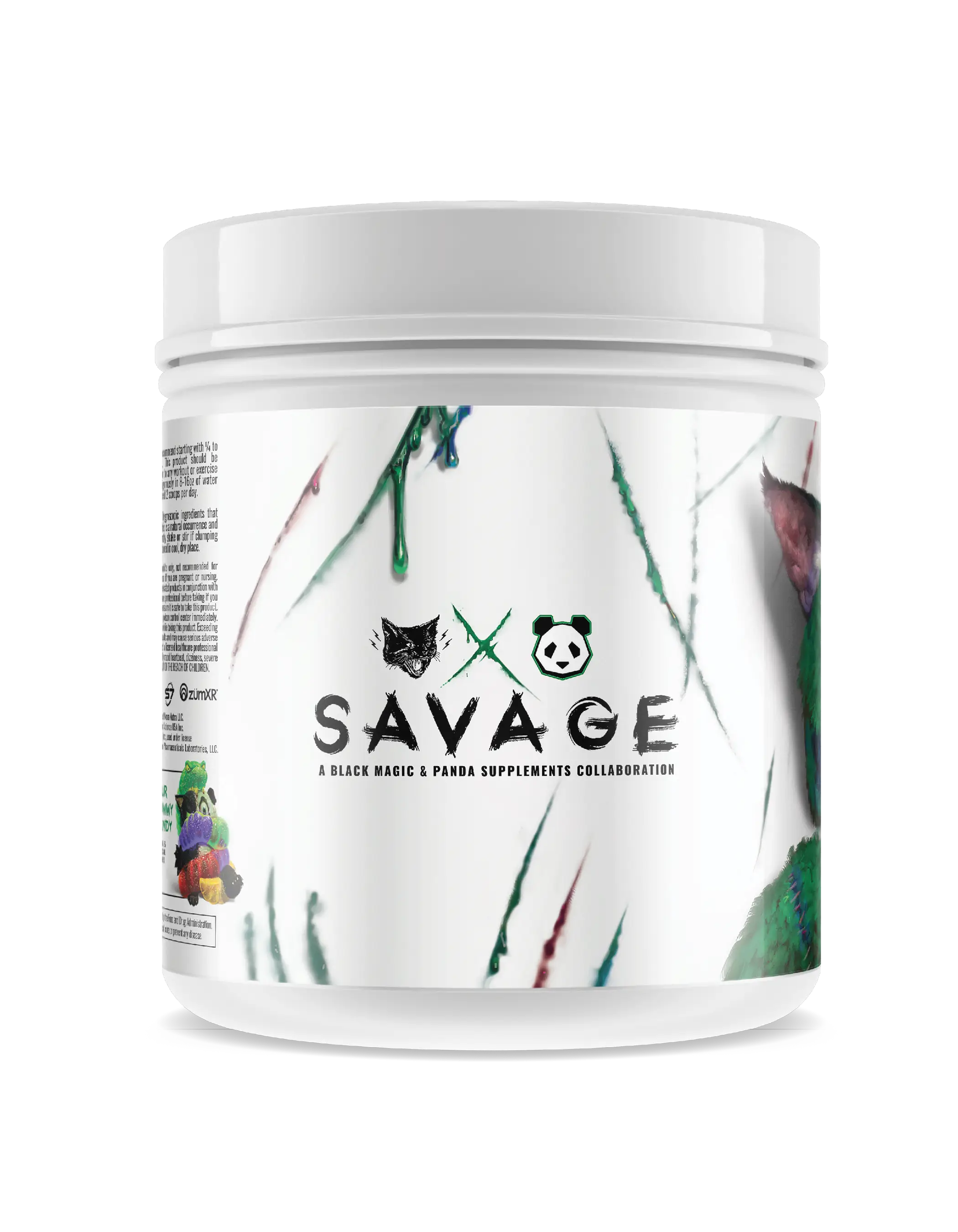 Panda Supps x Black Magic Sinister (Savage) Preworkout High Stimulant Dietary Supplement