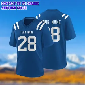 Custom Indianapolis Football Jersey Personalized Uniform Team Name Number Logo Shirt clothes Men women and kids Game Day Outfit L8X