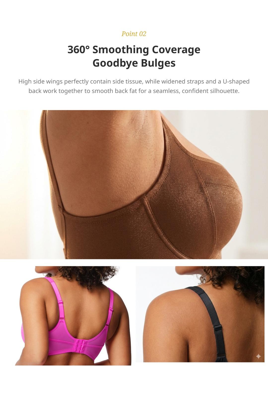 HSIA Starry Night Wired Demi Bra Plus Size 4mm Lightly Lined Smooth Scoop Neck with Sparkle Fabric SpringStatements