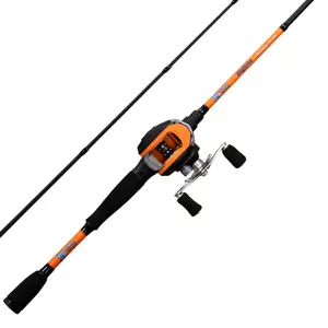 Reaction Tackle Fishing Rod and Baitcasting Reel Combo - Big Bite Design - New Sports & Outdoor Fishing Equipment