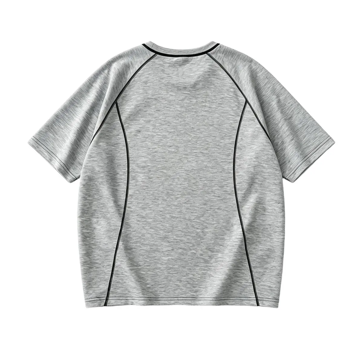 Men's Slim-Fit Quick-Dry Breathable Mesh Short-Sleeve T-Shirt with Contrast Stitching, Body-Fit & Mesh Net Styles for Gym & Running, Body-Fit Men's Short-Sleeve T-Shirts, Mesh Net Men's Short-Sleeve T-Shirts