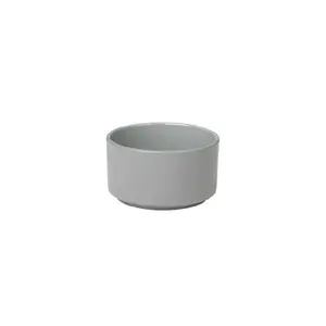 212 MAIN Blomus 3 in. Minimalist PILI Small Clay Ceramic Bowl - Moonbeam, Set of 4, Stacks Well Kitchen Tableware for Serving