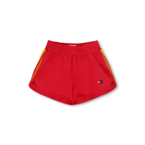 5 STRIPE KIDS FLEX JOGGER SHORT - RED