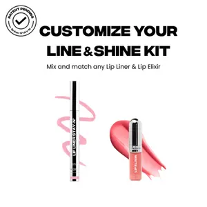 sacheu Build Your Own Line & Shine Lip Kit - Lip liner STAY-N & Lip Glaze Elixir Duo