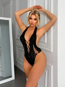 Sexy Women's Lingerie, Lace Bodystocking, One Size Fits Most, Exotic Dancer Costume, Plus Size Fishnet