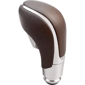 Gear Shifter Knob for Buick Verano 2012-2017 Gear Shift Knob Leather Car Stick Lever Handle Shifter Head Transmission Gear Shift Lever Knob, Brown