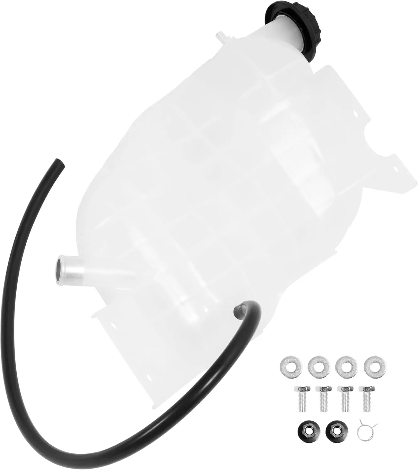Coolant Reservoir Compatible with 2004-2007 Ford F-650 F-750 Plastic White Engine Overheating Risks Optimized Design