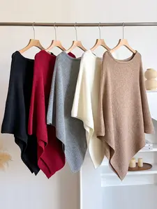 Women's Fashion Simple Solid Color Shawl, Soft Warm Shawl, Casual Soft Scarf for Autumn and Winter, Plush Soft Wrap, Women and Girls Fashion Accessory