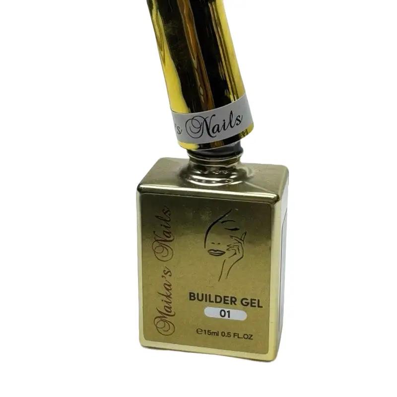 Maika’s Nails Builder Gel in Bottle 01 Clear Perfect and Strong Long Lasting Product for Natural and Artificial Nails