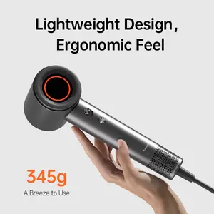 BOWEI High-speed Hair Dryer - Ionizer, Heat Protection, Antibacterial, Frizz Reduction, Lightweight 345g, Ergonomic Design, US Plug, Ideal Holiday Gift for Adults