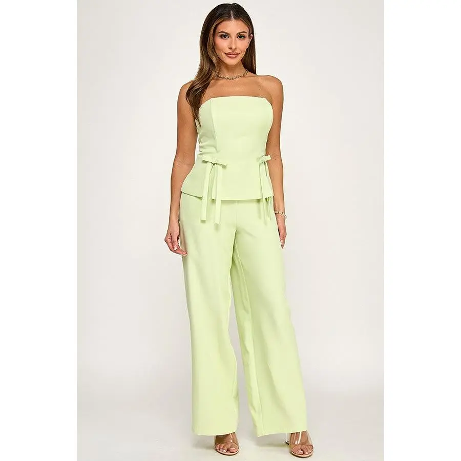 Bow Tunic Top Pant Set