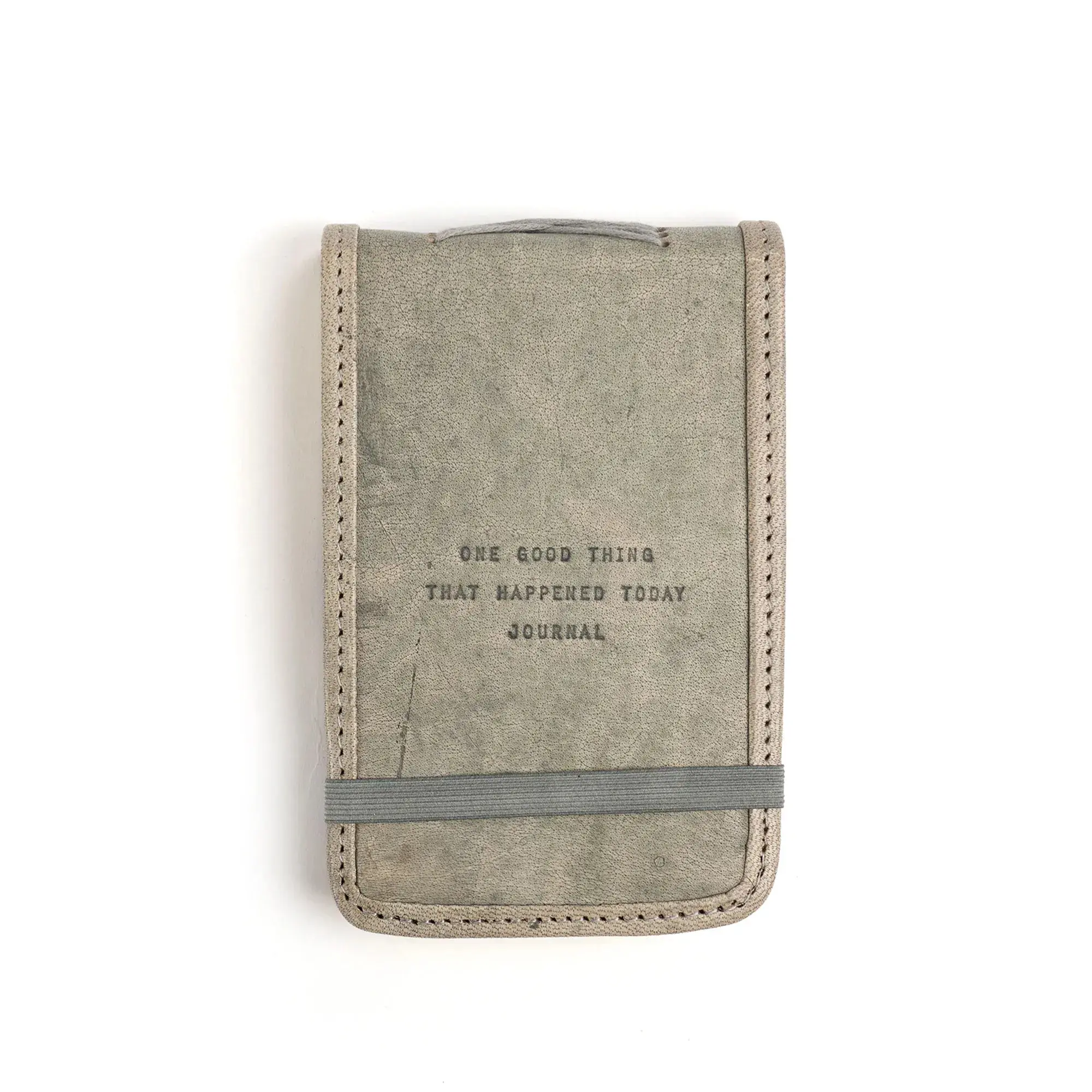 Mini One Good Thing That Happened Today Sage Leather Journal at Bourbon Cowgirl