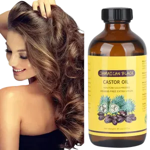 [Large Bottle]MUZAMOX Jamaican Black Castor Oil Organic Cold Pressed Unrefined Glass Bottle (8fl.oz/237ml) for Hair , Eyelashes and Eyebrows, and Castor Oil Packs