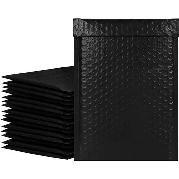 6"" x 10"" Black Bubble Mailers