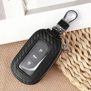 Carbon Fiber Universal Car Key Holder, Large Capacity Key Organizer for All Cars, Durable and Stylish Design, Easy Access to Keys, Car Key Accessory