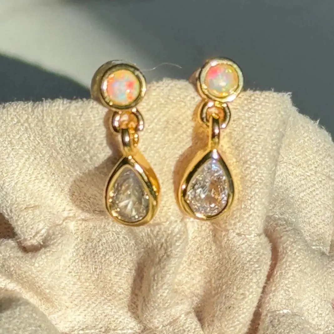 My Girl in LA MGE1011 Dangle Opal Earrings