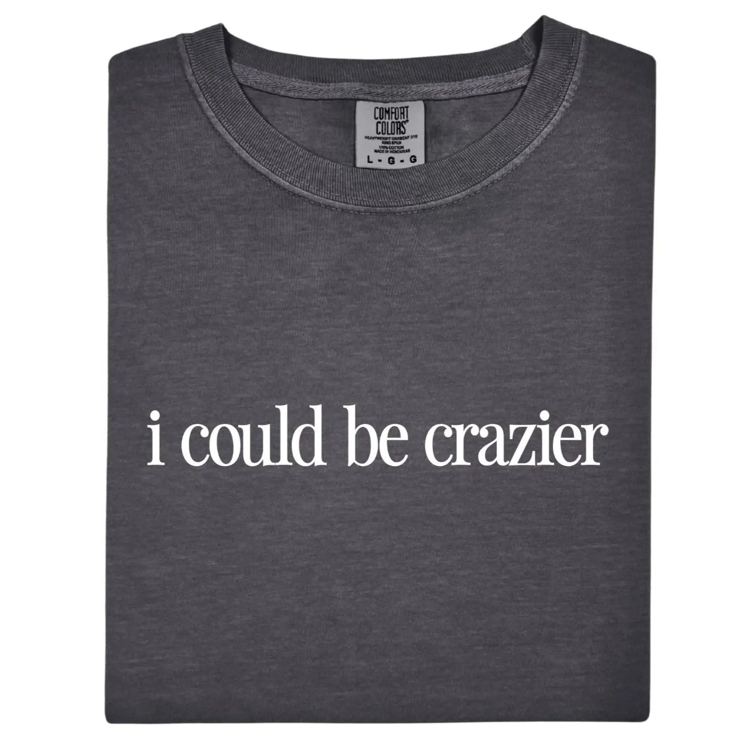 I Could Be Crazier T-Shirt, Funny Comfort Colors T-Shirt