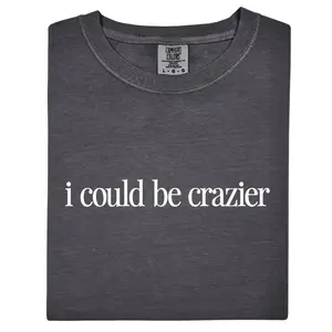 I Could Be Crazier T-Shirt, Funny Comfort Colors T-Shirt