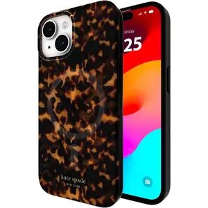 kate spade new york iPhone 15 Case / 14/13, Compatible with MagSafe - Tortoiseshell