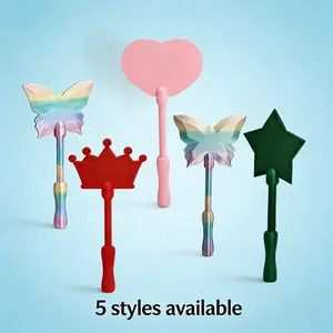 Novel Non-Contact Payment Magic Wand, Unique Heart Shape Butterfly Star Design, Fun Gift for Tech Lovers and Emoticon Enthusiasts