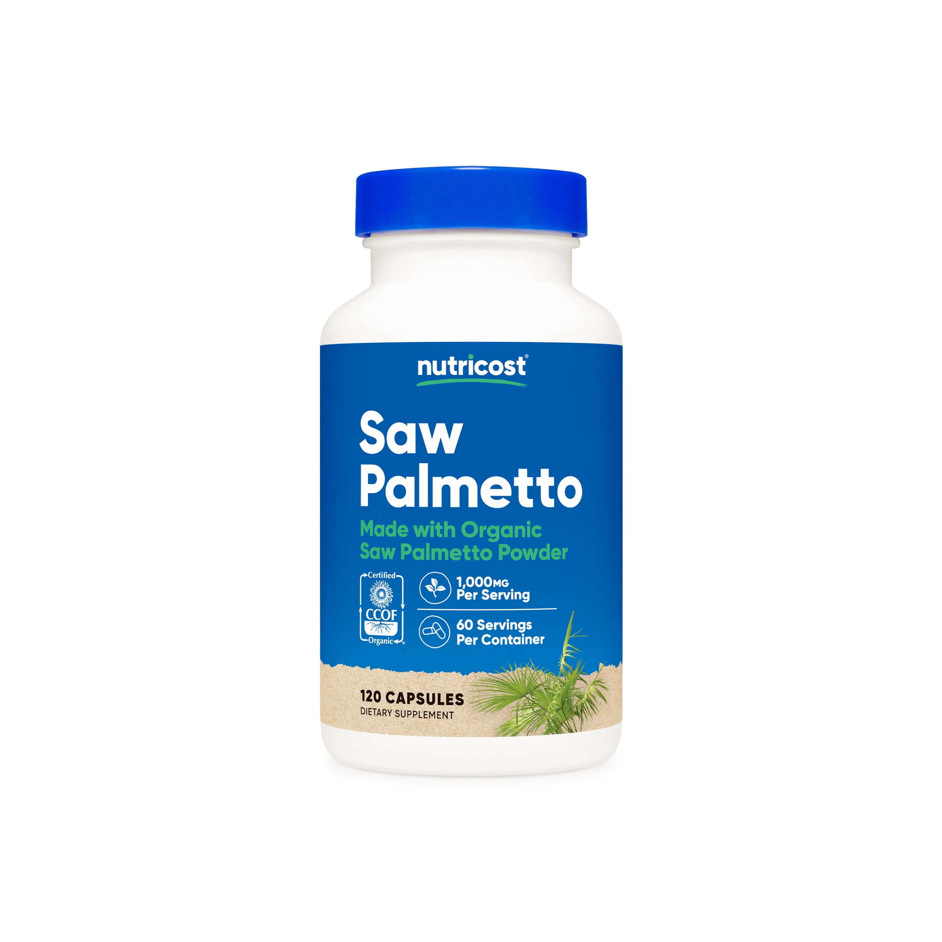 Nutricost Made With Organic Saw Palmetto Capsules
