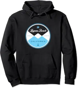 Laguna Beach California CA Circle Graphic Pullover Hoodie - Arelyalfar Shop 48B0CNQ68YL9