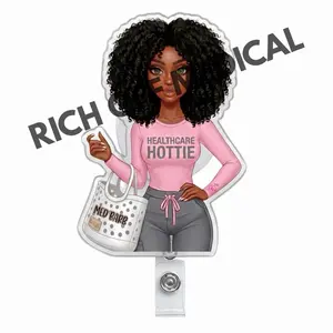 Rich Off Medical | Healthcare Hottie Med Barb Badge Reel