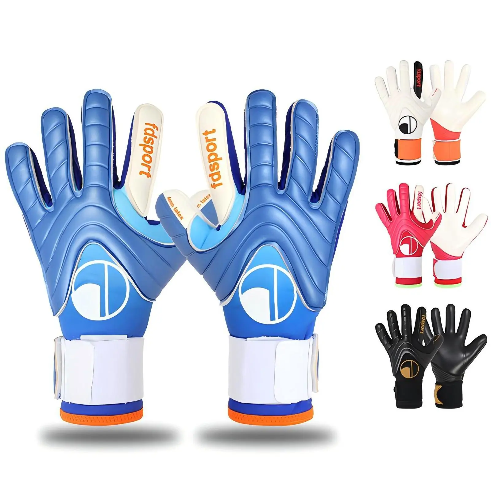 Soccer Goalie Goalkeeper Gloves, 1 Pair Breathable Soccer Gloves with Strong Grips Palms, High Performance Goalkeeper Gloves for Youth Adults