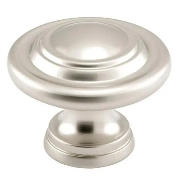 163320 Bi-Fold Door Knob, 1.75 in. D Satin Nickel Plated Door Hardware, Suitable for Commercial Use, Interior-Exterior Applications