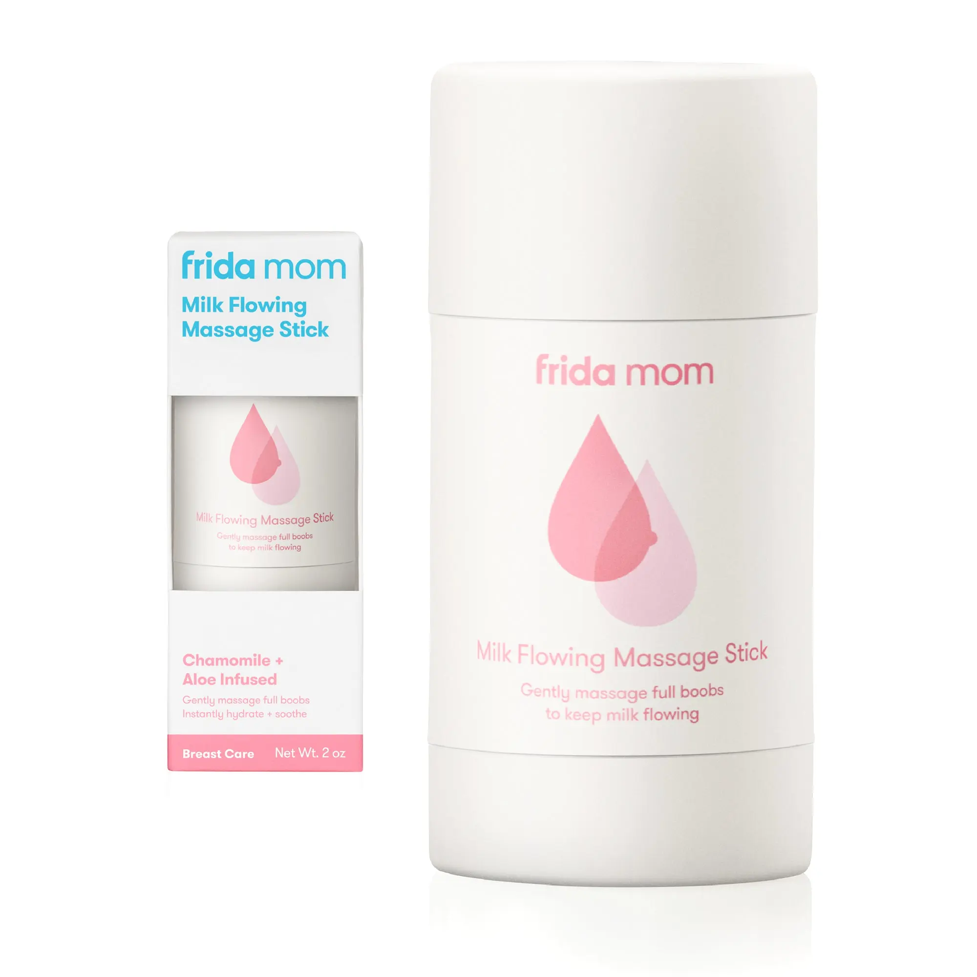 Frida Mom Milk Flowing Massage Stick for Breastfeeding and Nursing Moms, Easter Basket Stuffer, Infused with Chamomile + Aloe to Hydrate and Soothe