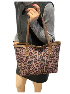 Trendy Leopard Print Handbag, Spacious Bag with Strap, Perfect for Work and Casual Outings, Stylish and Functional Shoulder Bag, Office Work Bag