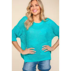 Floral Crochet Sweater Top