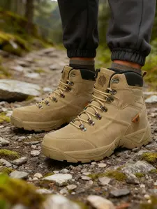 Men's Outdoor Anti-Slip Tactical Boots, Durable Hunting Jungle Shoes, Lightweight Breathable Desert Combat Boots, All Seasons