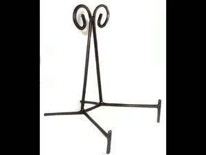 Wrought Iron Slab Stand  - Display Base - Ornate - Medium