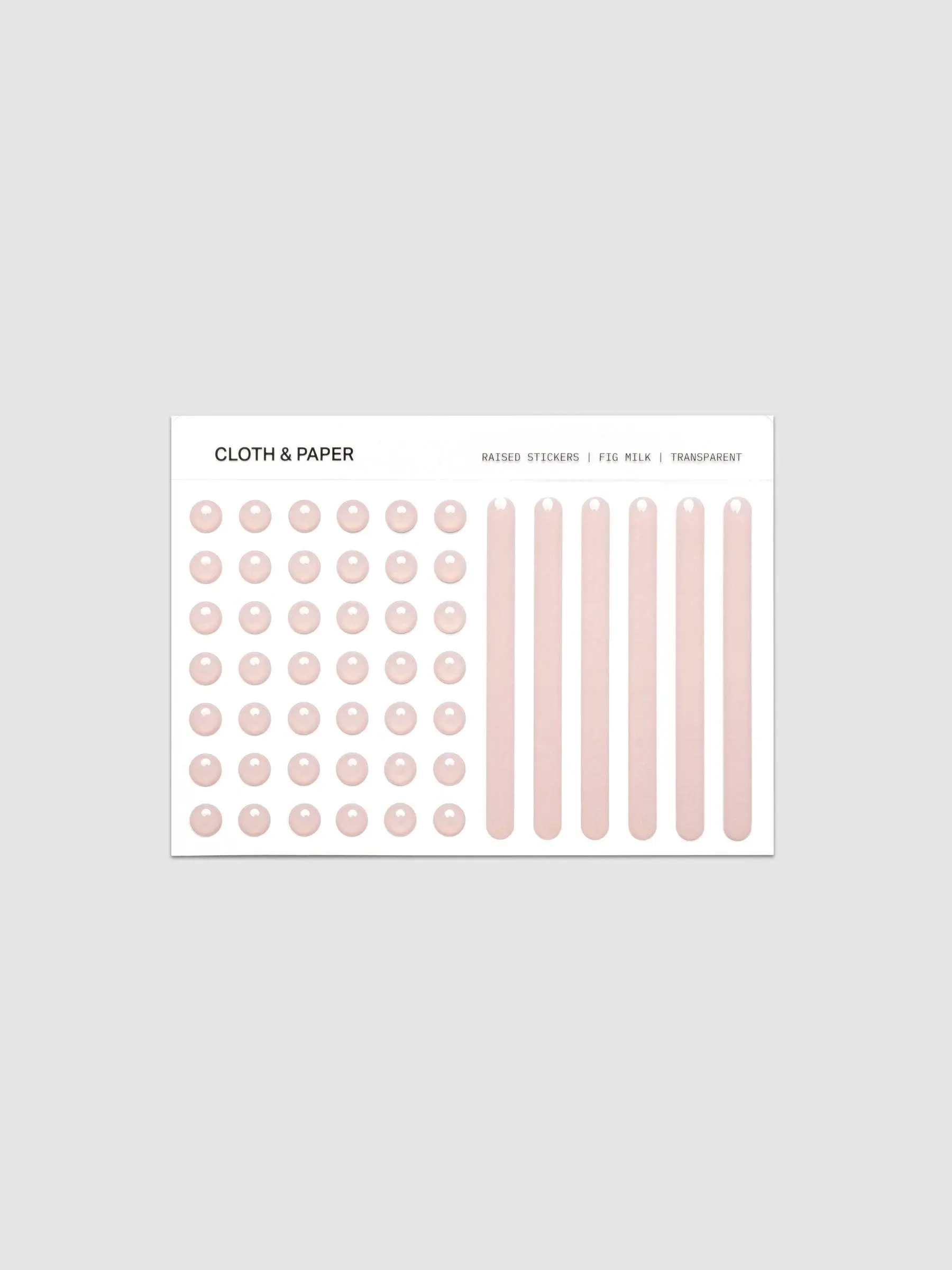 Cloth.& Paper Raised Sticker Set for Planners, Calendars, & Notebooks