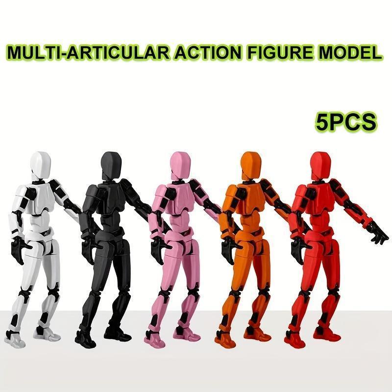 Assembly Completed One Piece Titan 13 Action Figure Lucky Robot Toys 3D Printed Multi-Jointed NECA Anime Dummy T13 Action Figures Stick Bots Stop Motion Figures