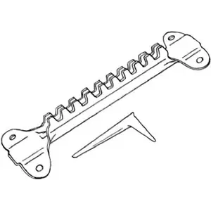 212 MAIN Galvanized Steel Gutter Rack & Key Set - 2-Piece Gutter Support for Sailing, Water Sports