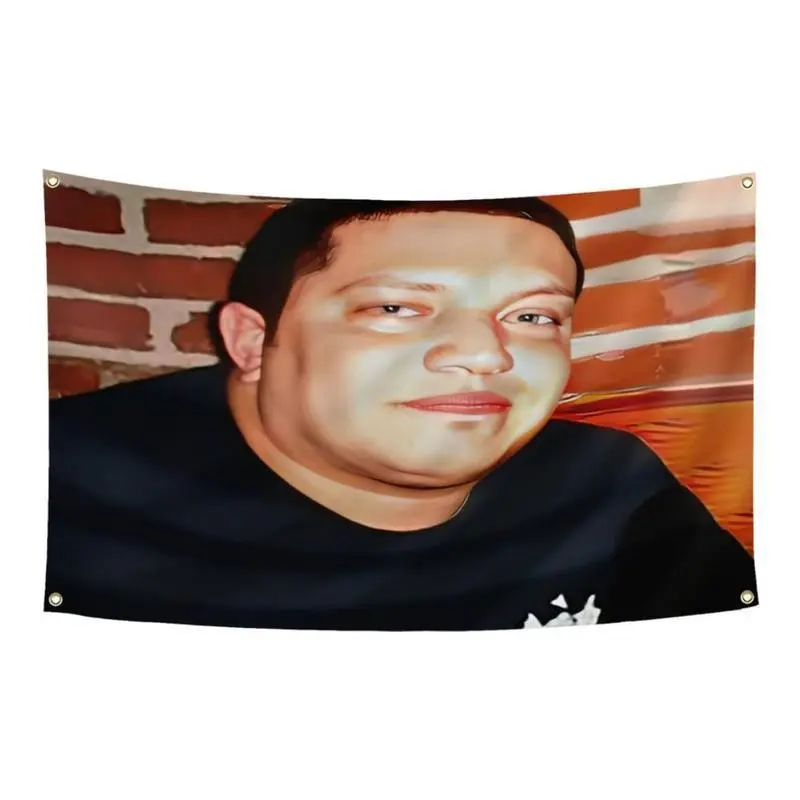 Sal Vulcano Impractical Jokers Peach Velvet Full-Printed Light Decorative Tapestry - Multi-Size Wall Decor, Room Art - 40x30in, 60x90in Wall Flag for College Dorm, Party Gift (Black)