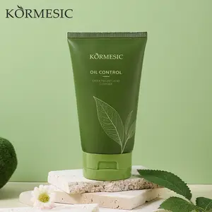 KORMESIC Green Tea Anti-Acne Cleanser Oil Control Face Wash with Salicylic Acid & Niacinamide Deep Pore Cleansing Gentle Exfoliating for Oily Acne-Prone Skin Refreshing Non-Irritating Daily Use