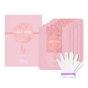 TOI:L Extra Silky Hand Mask with White Truffle & Green Caviar - Moisturizing Cream Pack for Dry Hands - Korea Skincare - 1 Box/5 Pairs