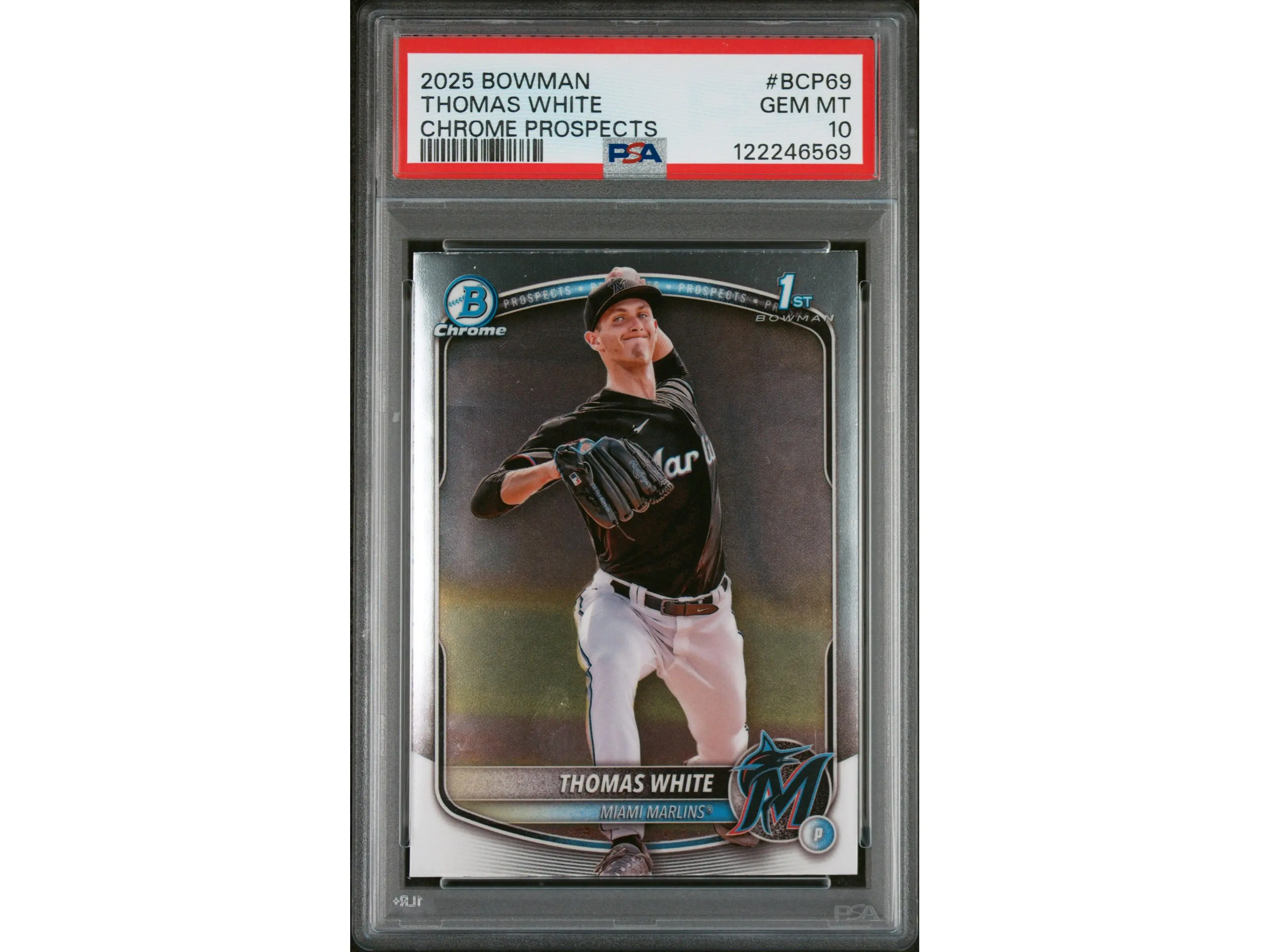 2025 Bowman Chrome Prospects Thomas White #BCP-69 PSA 10
