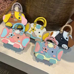 [NEW] 10 Colors Mini PU Leather Animal Handbag – Elephant & Puppy Design