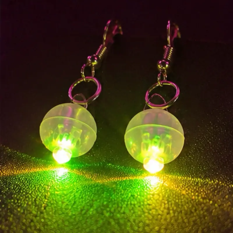 Glow Pod LED Dangle Earrings - Multi-Color Light-Up Festival Accessories