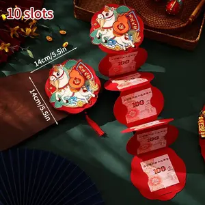 Chinese New Year Folding Red Envelopes Chinese Spring Festival 2026 The Year of Horse Creative Envelopes Red Pocket
