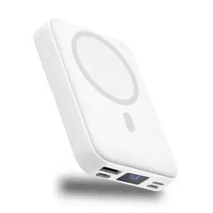 MagSafe Magnetic Wireless Power Bank 10000mAh with Stand 22.5W PD Fast Charging LED Display for iPhone 17/16/15/14/13/12 & Android Hands-Free-Cable Chargeable Smartphone