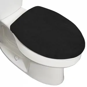 GORILLA GRIP Thick Memory Foam Bathroom Toilet Lid Seat Cover, Soft Velvet Topside, Machine Wash, Plush Cushioned Covers Fits Most Size Lids, Decorative Bath Room Accessories