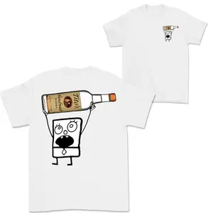 Doodlebob Tito’s Vodka Drawing 2 Sided T-shirt, Funny Drinking T-shirt, Summer T-shirt, Unisex Tee, For Women, Gift For All Menswear Top