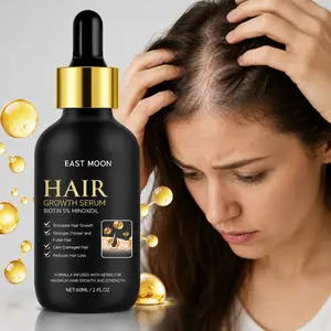 Hair Growth Serum, 5% Minoxidil with Biotin, Scalp Care Treatment for Thinning Hair, Fuller & Thicker Looking Hair, Men & Women, 60ML