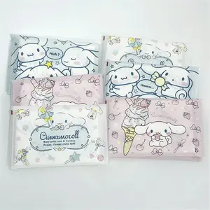 Sanrio Random Cinnamon Roll Handkerchief Paper, Cute Hello Kitty Printed Chiffon Paper, Portable Cartoon Pattern, Wallet Style Small Bag Toilet Paper